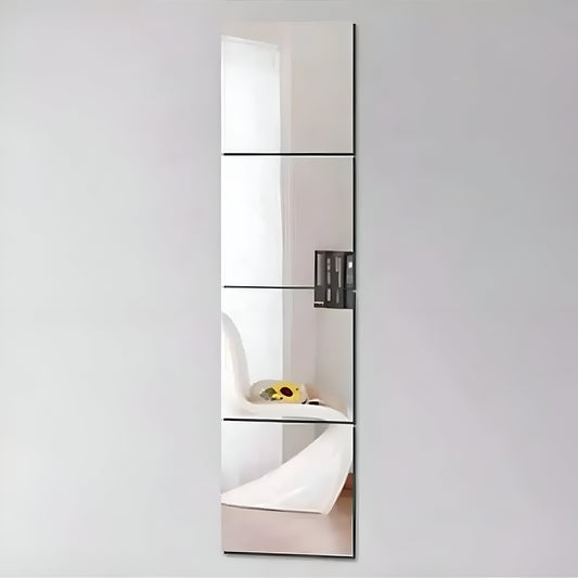 Self-Adhesive Acrylic Mirror Wall Stickers (4pcs)