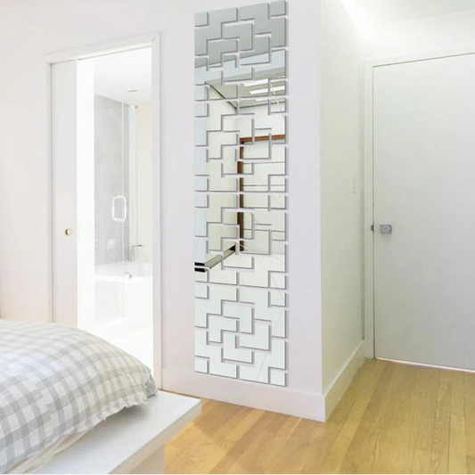 3D Creative Geometric Mirror Wall Stickers