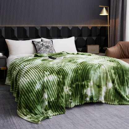 High-Quality Tie-Dye Flannel Fleece Blanket