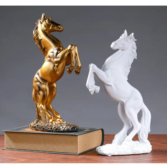 European Style Victory Horse Resin Statue