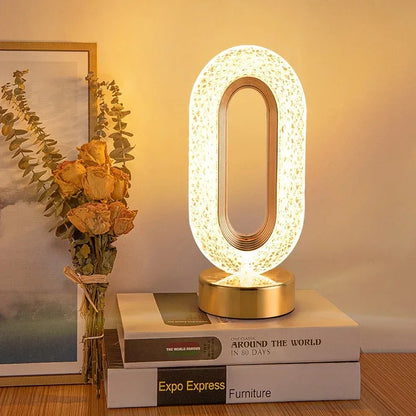 Touch Control 3D Crystal Track Night Light