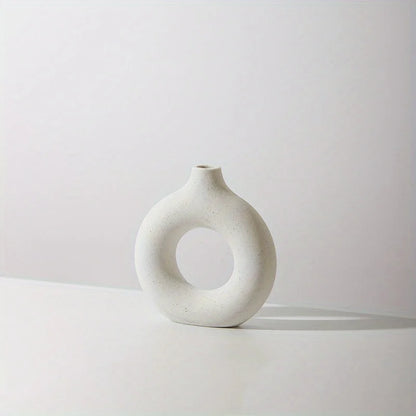 Ceramic Donut Decorative Vase