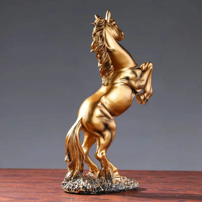 European Style Victory Horse Resin Statue