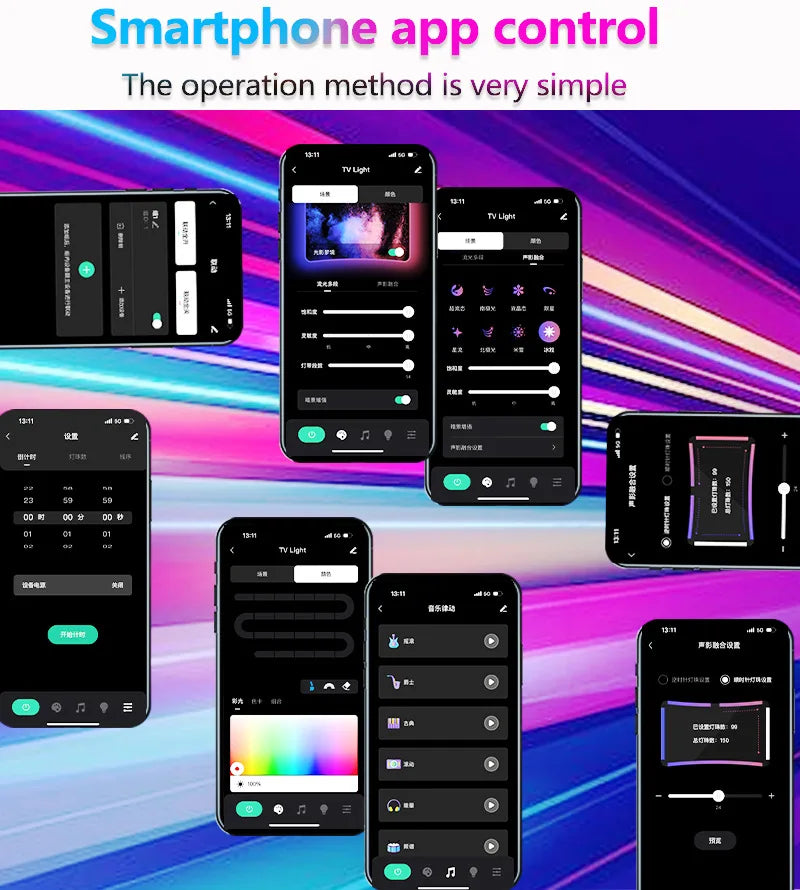TV Backlight RGBIC LED Strip Lights