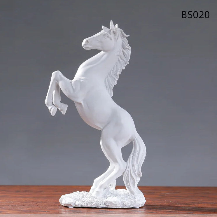 European Style Victory Horse Resin Statue