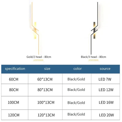 LED Wall Lamp – Modern Minimalist Strip
