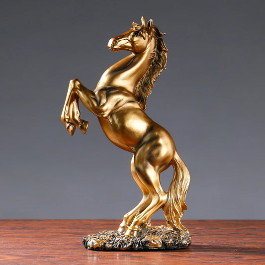 European Style Victory Horse Resin Statue
