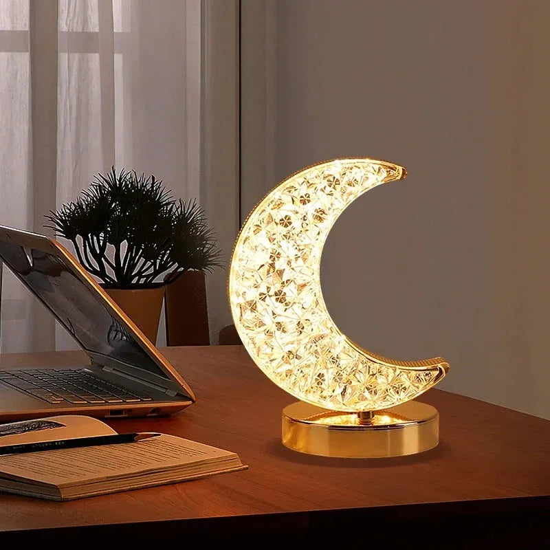 Touch Control 3D Crystal Track Night Light