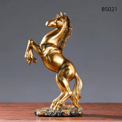 European Style Victory Horse Resin Statue