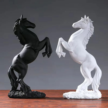 European Style Victory Horse Resin Statue