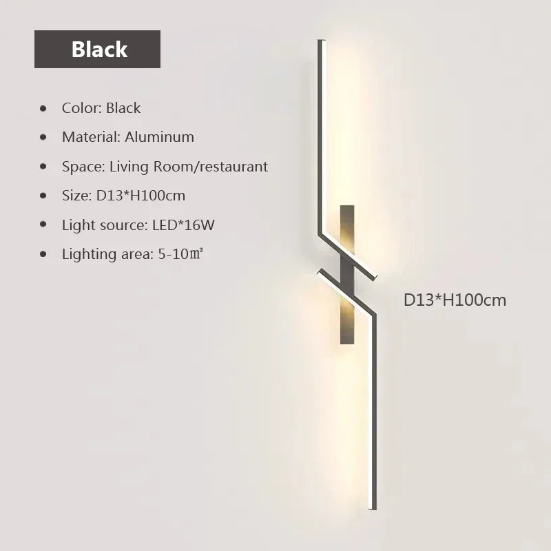 LED Wall Lamp – Modern Minimalist Strip