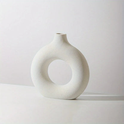 Ceramic Donut Decorative Vase