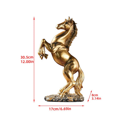 European Style Victory Horse Resin Statue